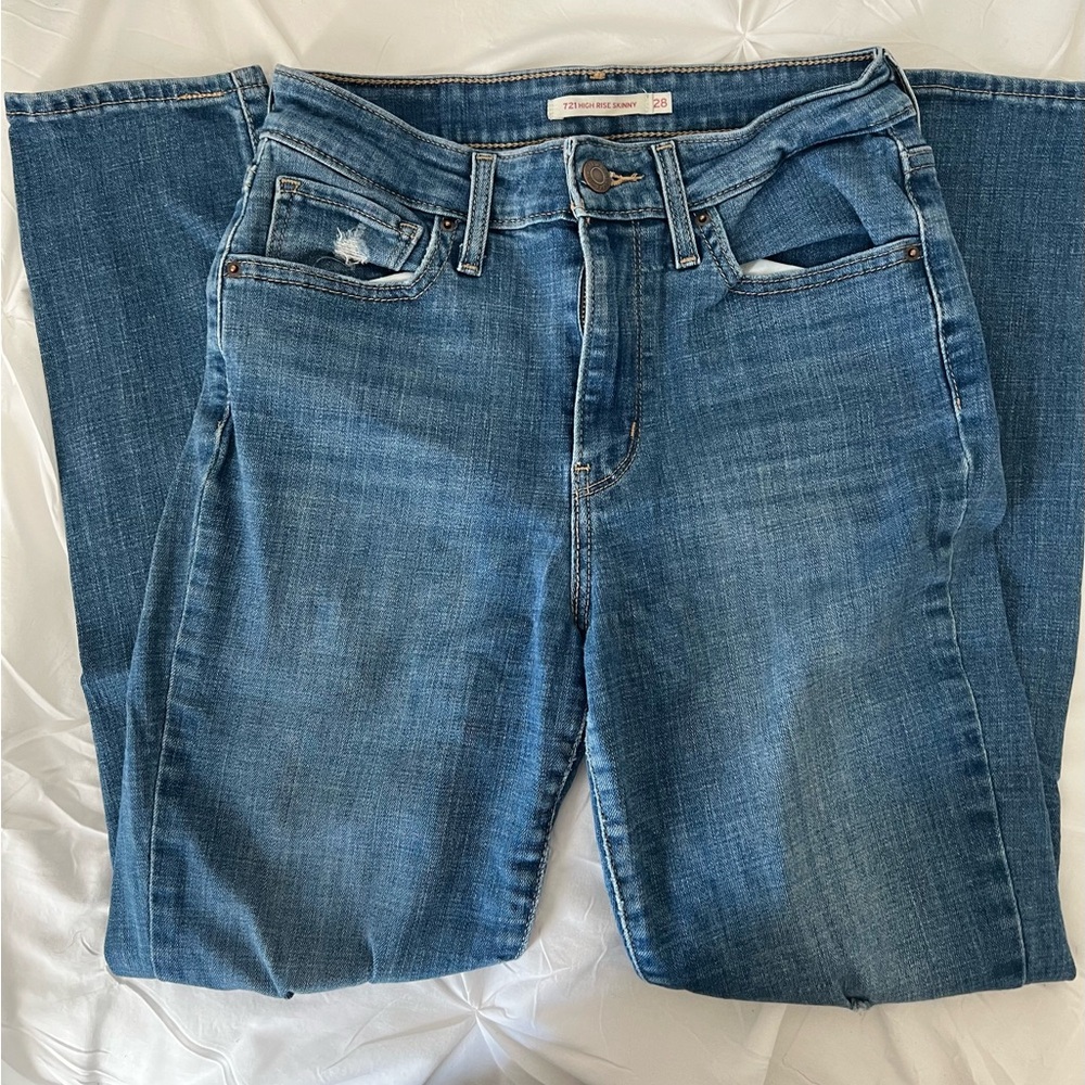 Levi's Classic Blue Straight Leg Jeans